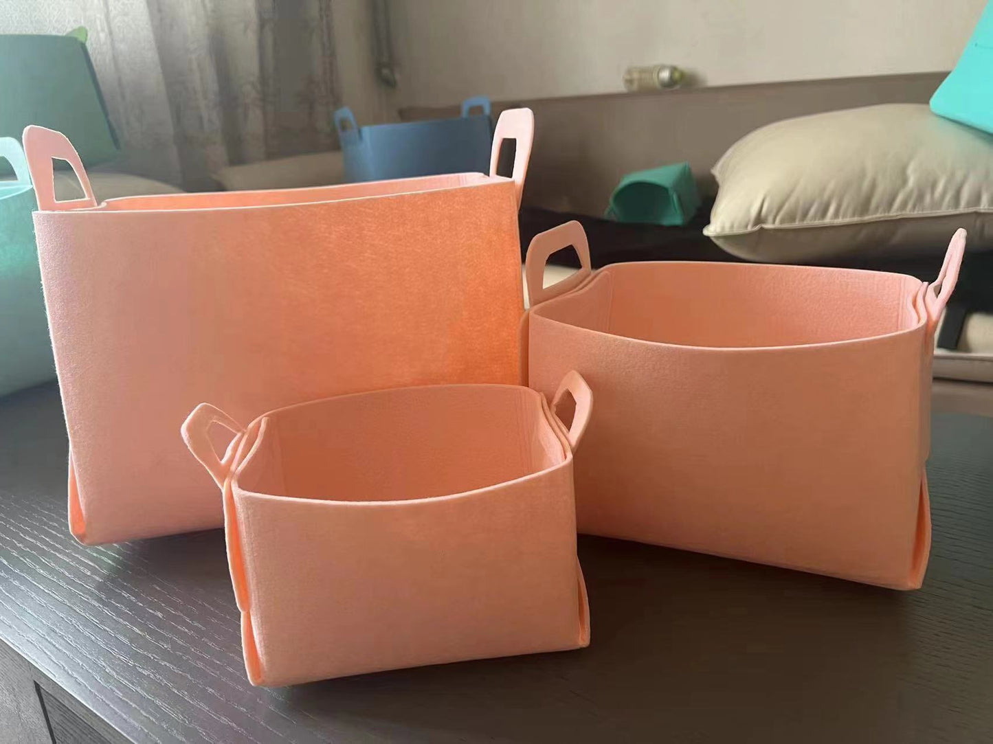 Felt Folding Storage Basket