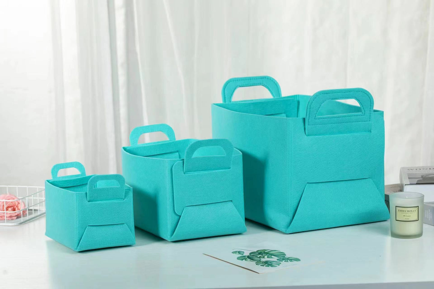 Felt Folding Storage Basket