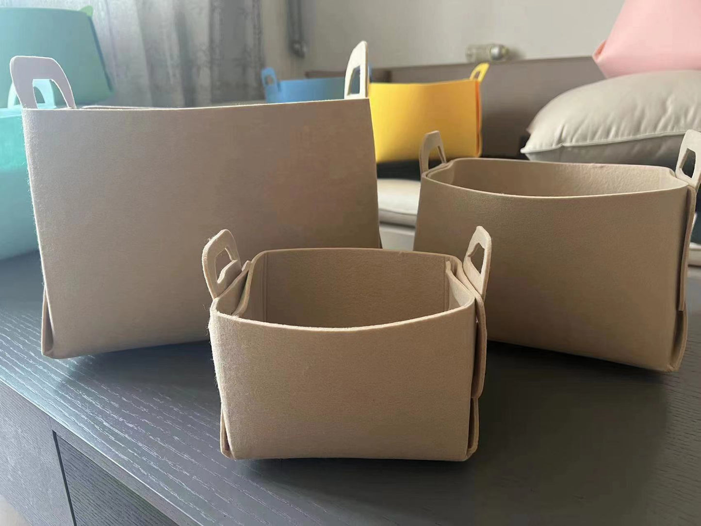 Felt Folding Storage Basket