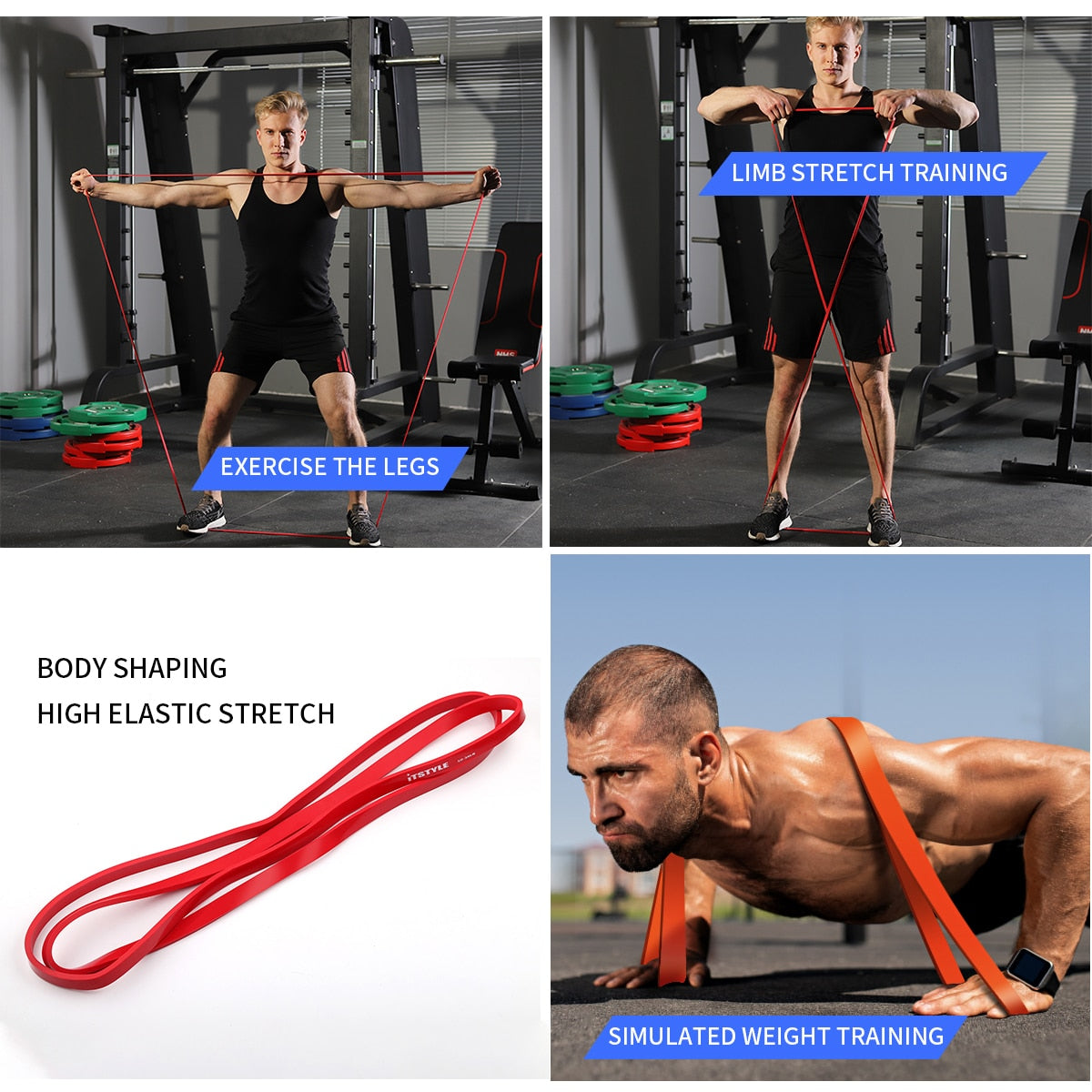 Crossfit latex Loop Strap Bands