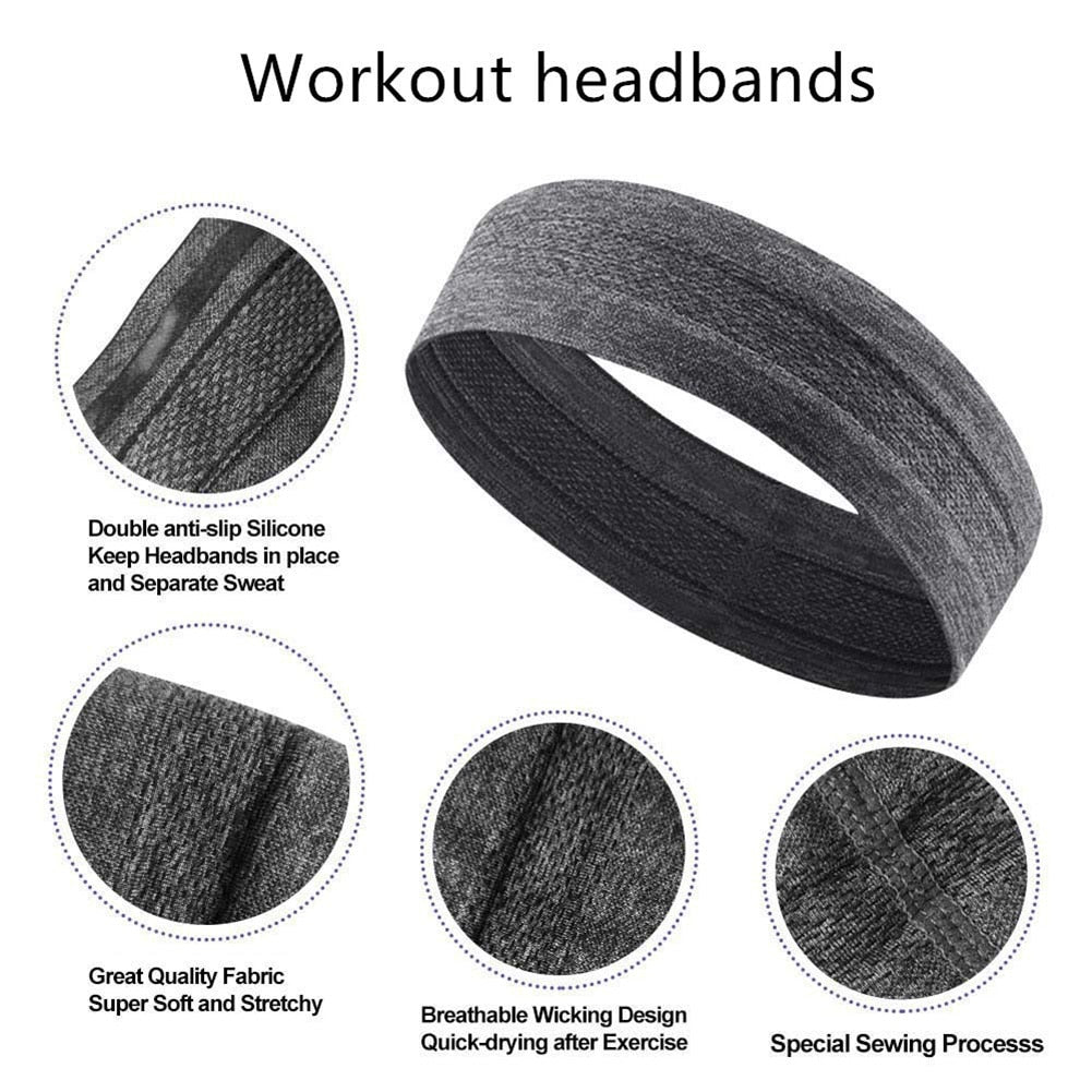 Sports Yoga Elastic Sweatband