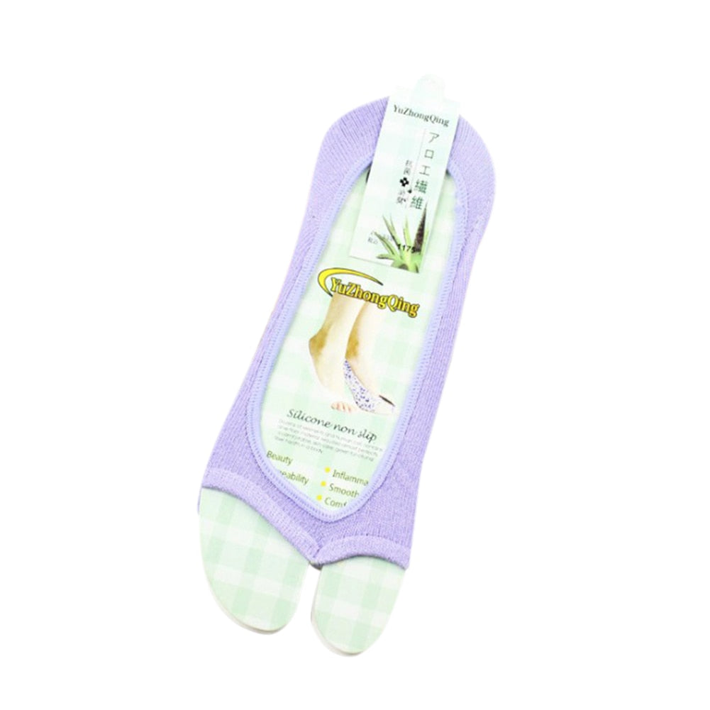 Half Palm Shallow On-slip Open Toe Socks