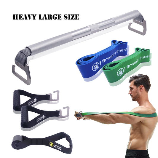Heavy Duty Resistance Band Pilates Bar with e-type Hook