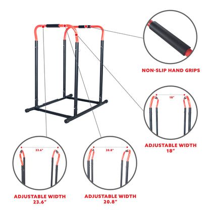 Adjustable Dip Bar Workout Station