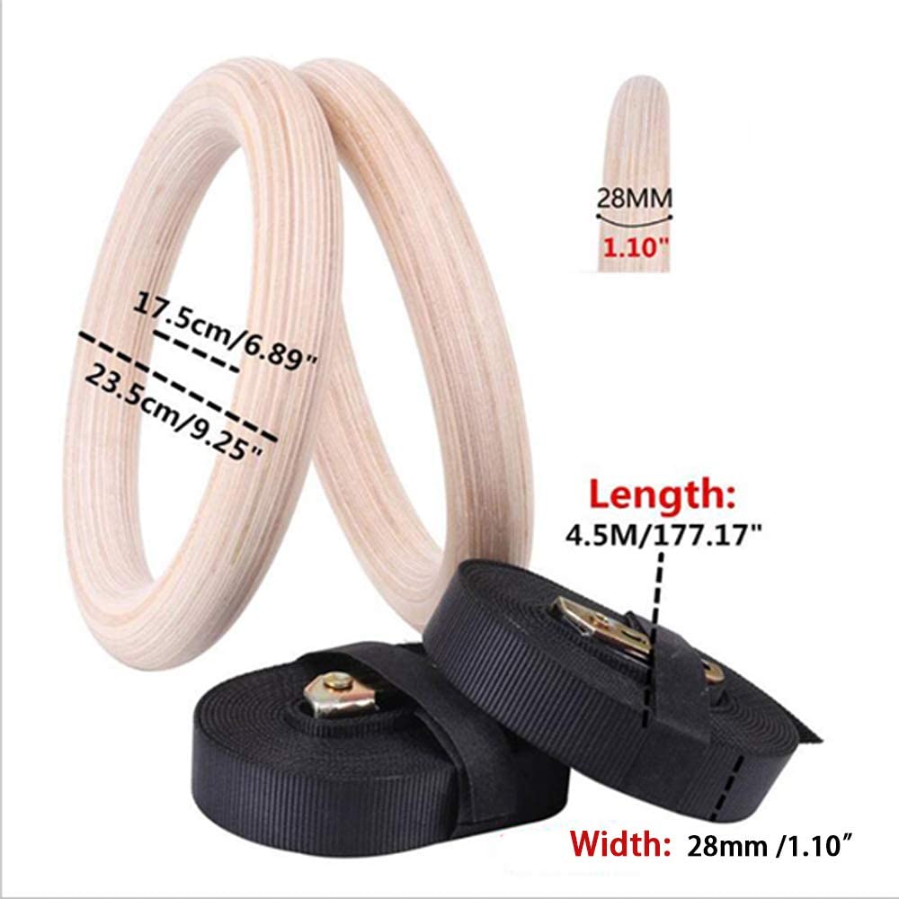 Fitness Wooden Gymnastics Rings