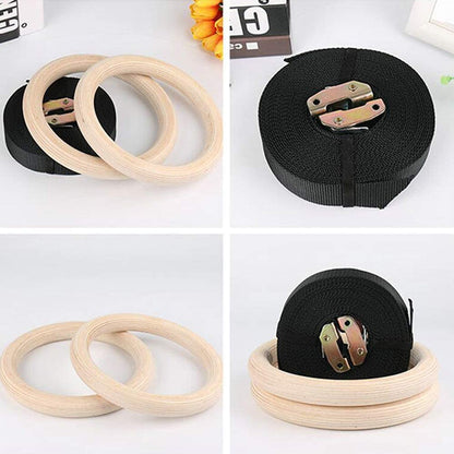 Fitness Wooden Gymnastics Rings