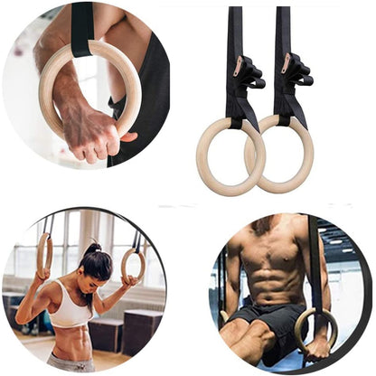 Fitness Wooden Gymnastics Rings