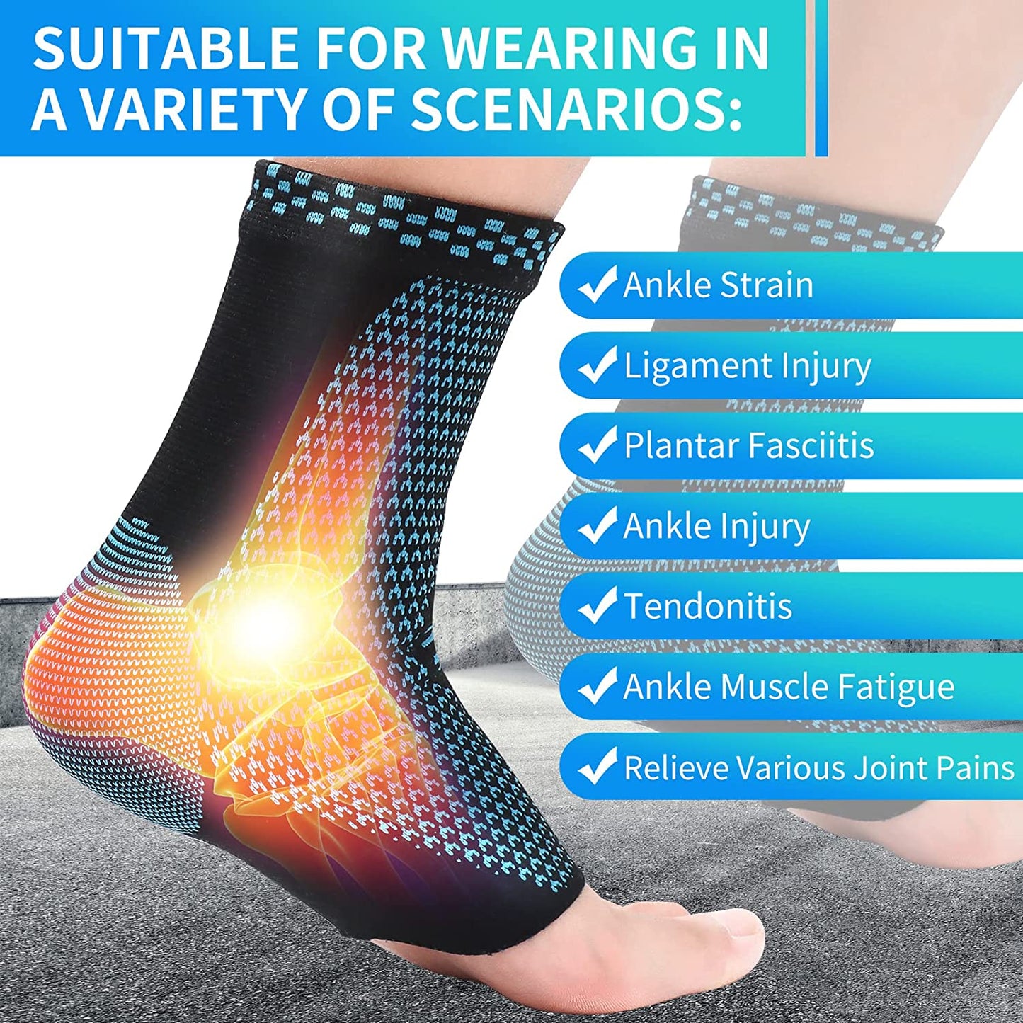 Ankle Brace Compression Strap