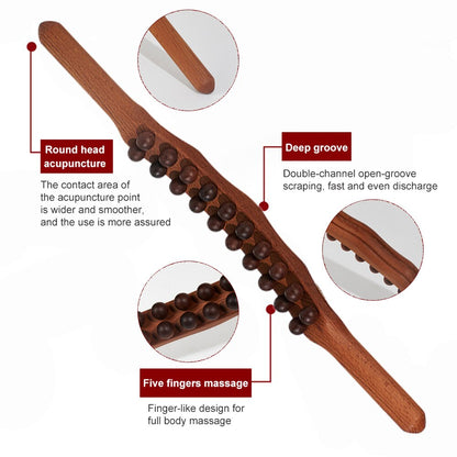 Wood Massage Roller Stick