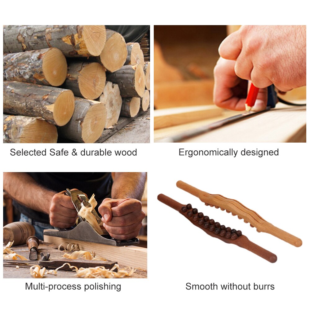 Wood Massage Roller Stick