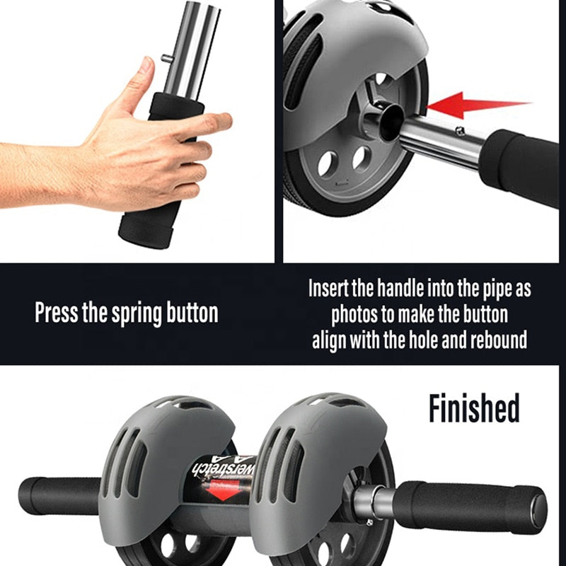 Double-wheeled Push Ab Roller