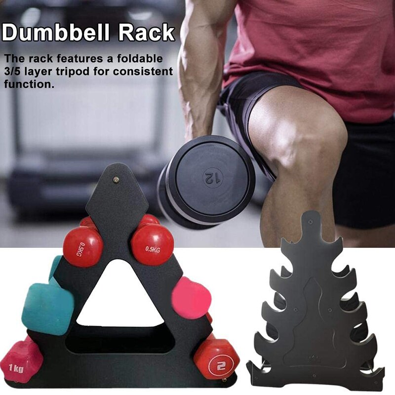 Three-tier Dumbbell Weight Stand Holder