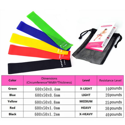 Lightweight Portable Yoga Resistance Bands
