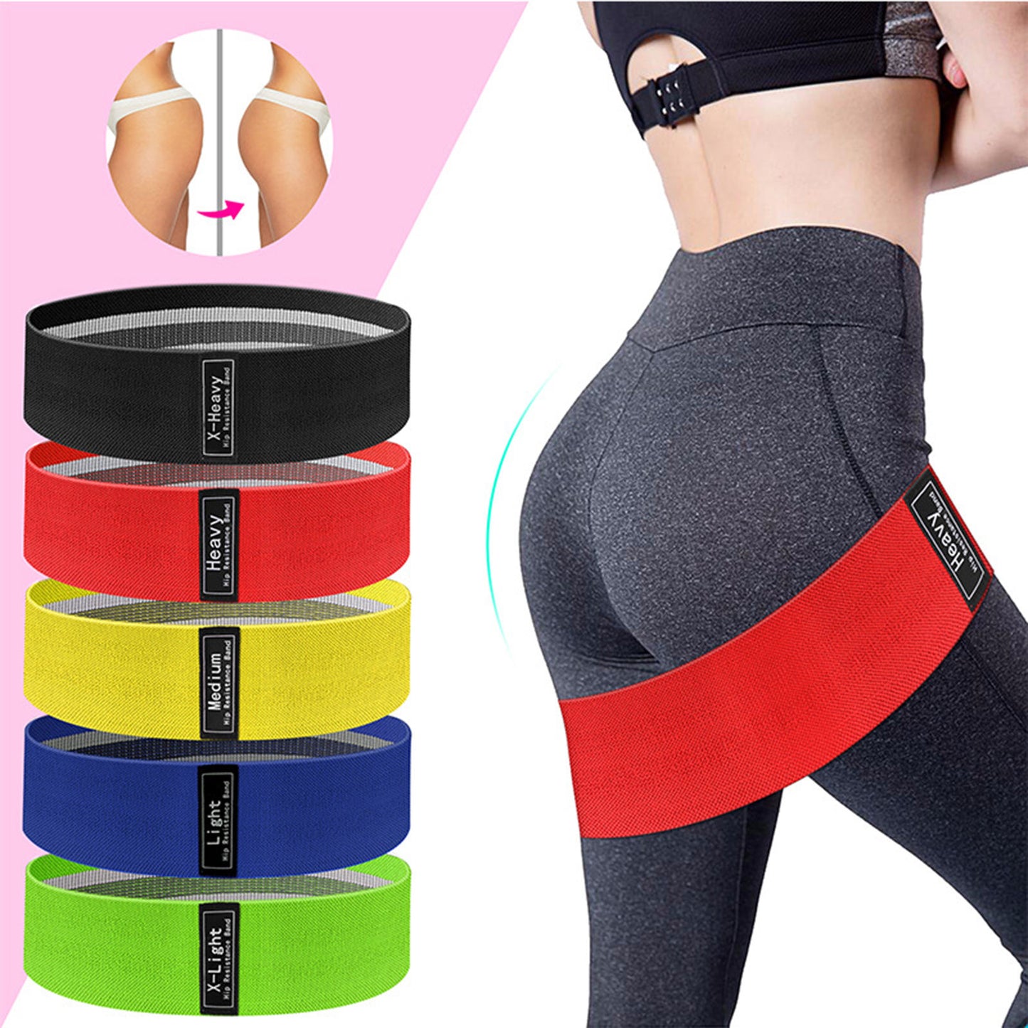 Workout Resistance Bands For Legs And Butt