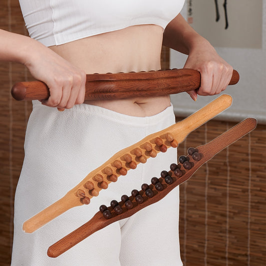 Wood Massage Roller Stick