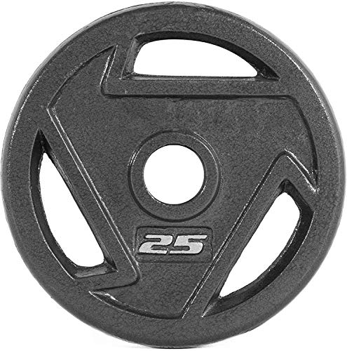 Weightlifting Black Grip Barbell Plate
