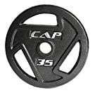 Weightlifting Black Grip Barbell Plate
