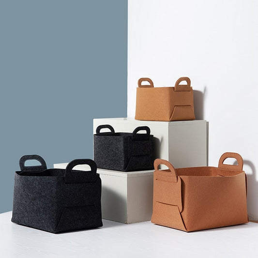 Felt Folding Storage Basket